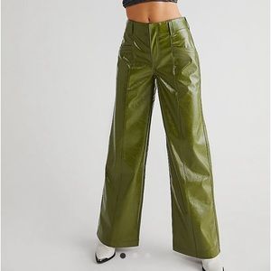 FREE PEOPLE VEGAN LEATHER PANTS